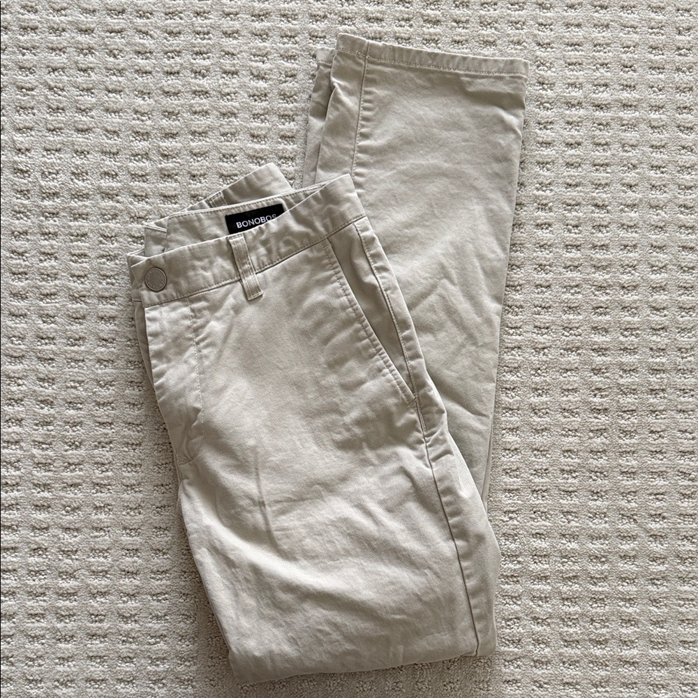 Bonobos Men's Cream Chinos